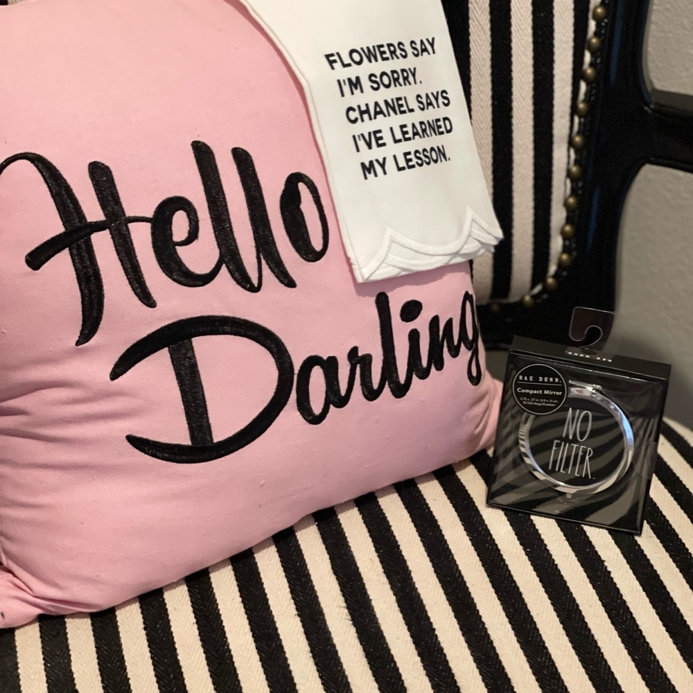 Adorable Rae Dunn Compact Mirror “No Filter”